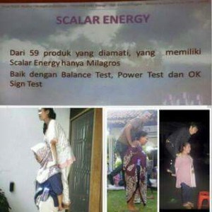 Demo ini membuktikan bahwa air milagros ada energynya.